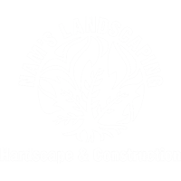 Nam's Landscaping Logo White